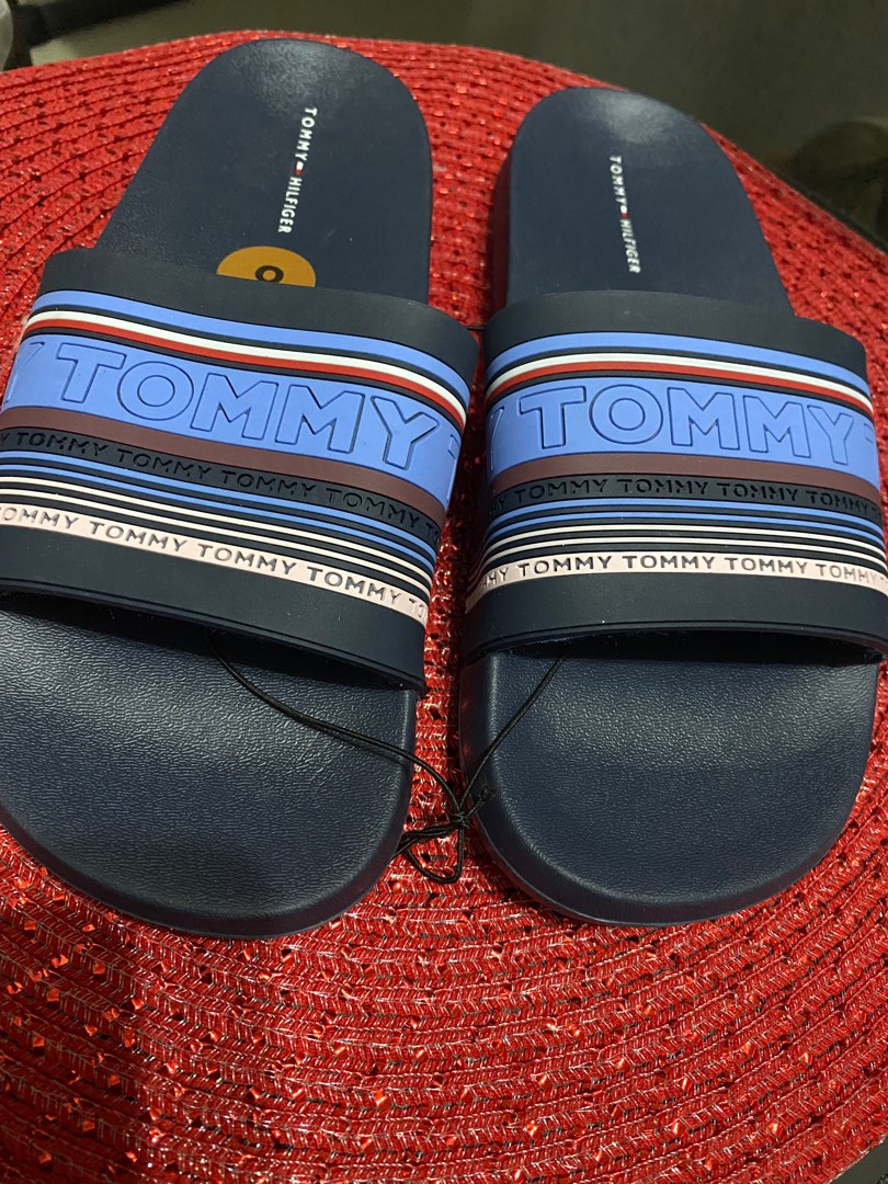 Tommy hilfiger mens slides size 8, Men's Fashion, Footwear, Slippers