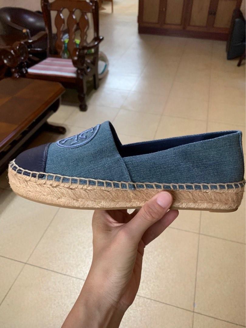 Tory burch sale denim espadrilles