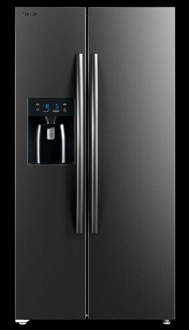 Toshiba 573L Side By Side Inverter Refrigerator With Auto Ice & Water Dispenser GRRS637WEPMY