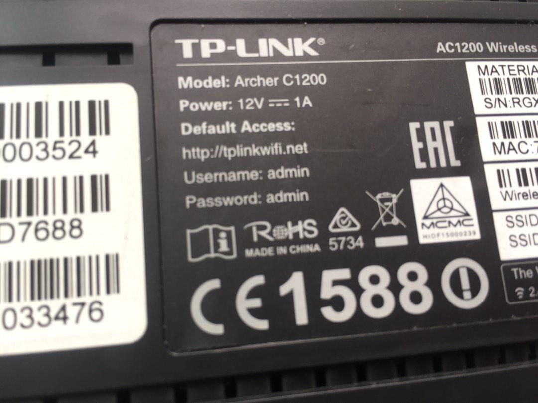 TP-LINK C1200 TM, Computers & Tech, Parts & Accessories, Networking on ...
