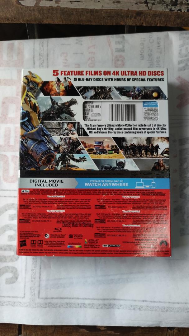 Transformers The Ultimate 5Movie Collection (4K Ultra HD), Hobbies