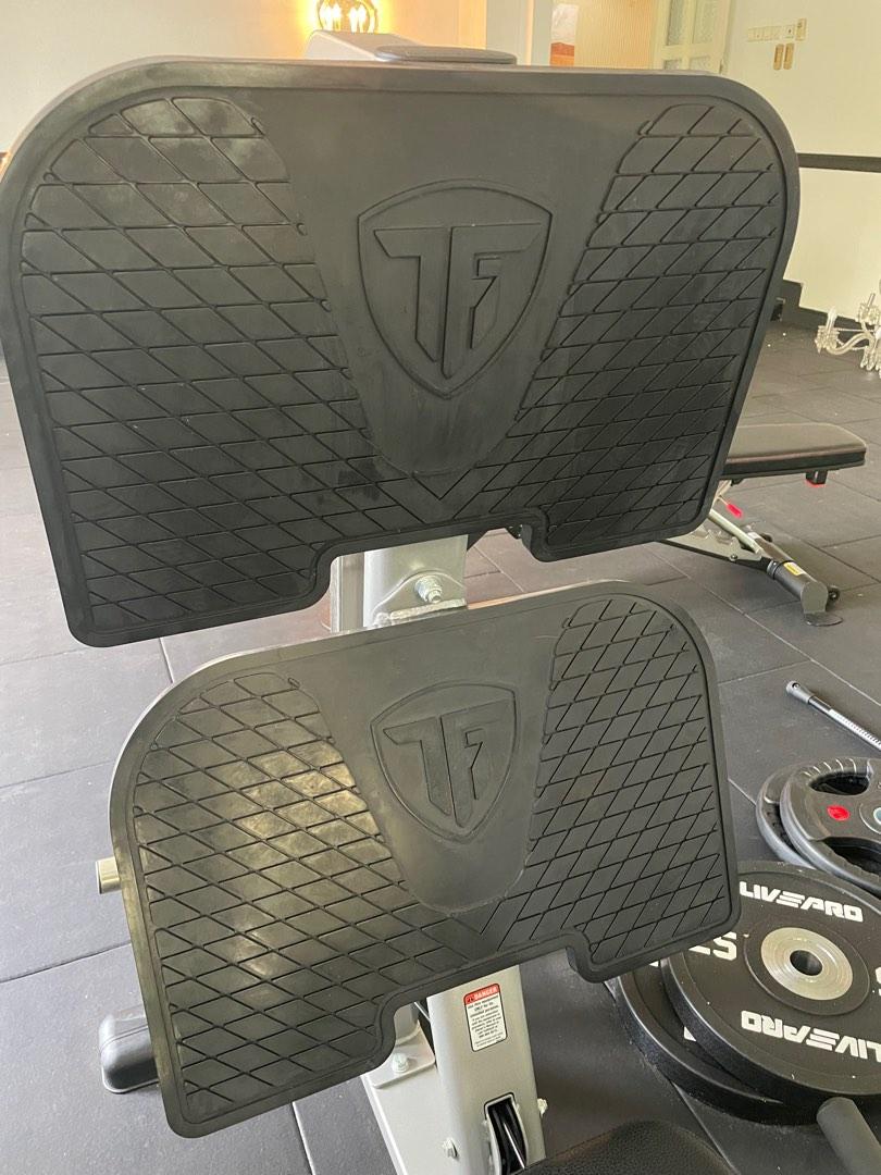 Tuff stuff evolution leg press hack squat machine gym strength compact