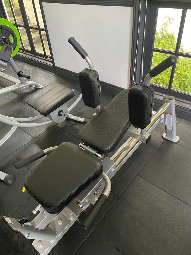 Tuff stuff evolution leg press hack squat machine gym strength compact