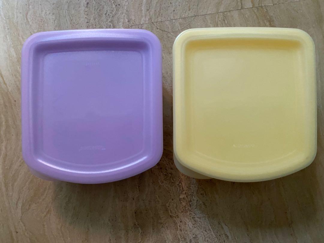 Tupperware Snack container (Category: Storage Boxes & Baskets) located in Singapore. Submitted by storage (Listing ID 1191753622, Image 1). Description: Brand new. Good to store snack or small accessories Slight stickiness on edge of cover due to storing in storeroom. Does not affect function. Pls do not pm if you are fussy. Dimension 13cm x 12cm x 4.5cm 1 for $4. 2 for $6. Pick up at Tampines St.71. Tampines MRT, Buona & Commonwealth MRT depends