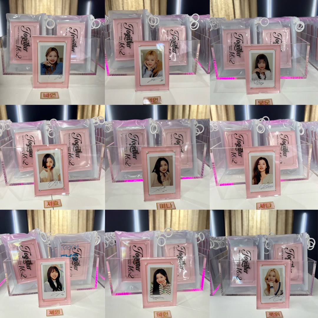 TWICE TOGETHER 1&2 7TH ANNIVERSARY POP UP ACRYLIC CARD, Hobbies 