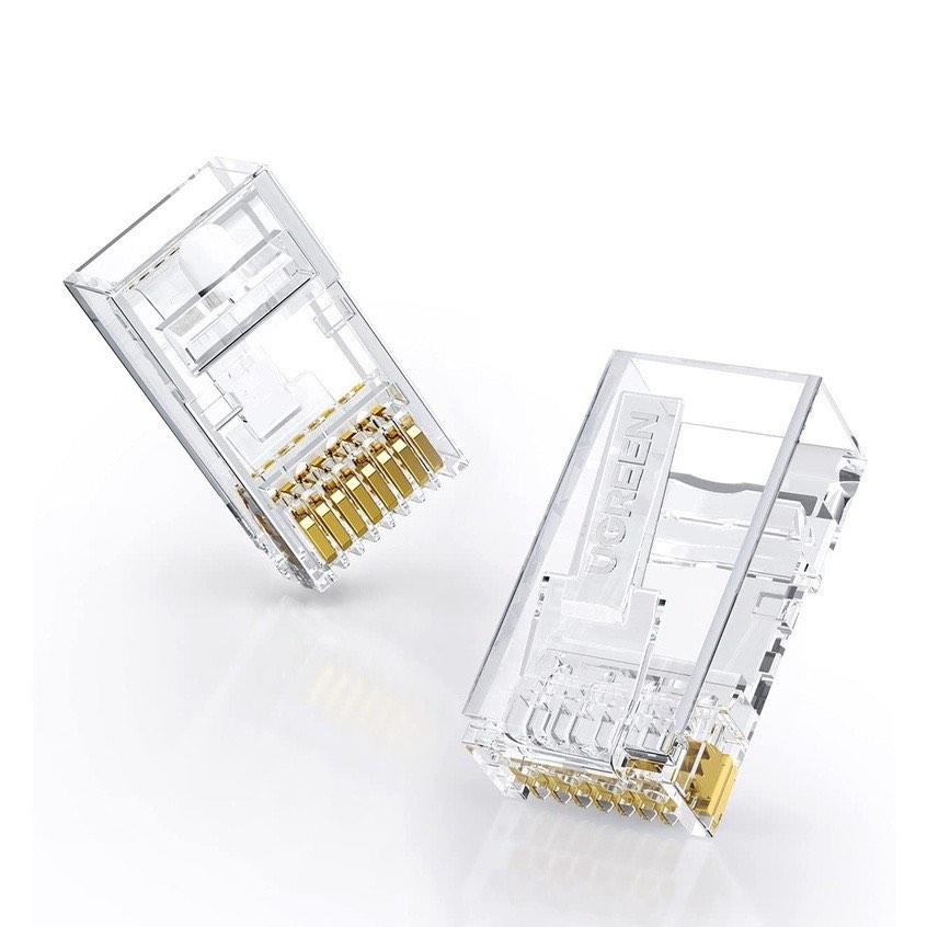 UGREEN RJ45 Connector Cat6 50pcs/Pack Cat6 Cat5e RJ45 Pass Through Plug