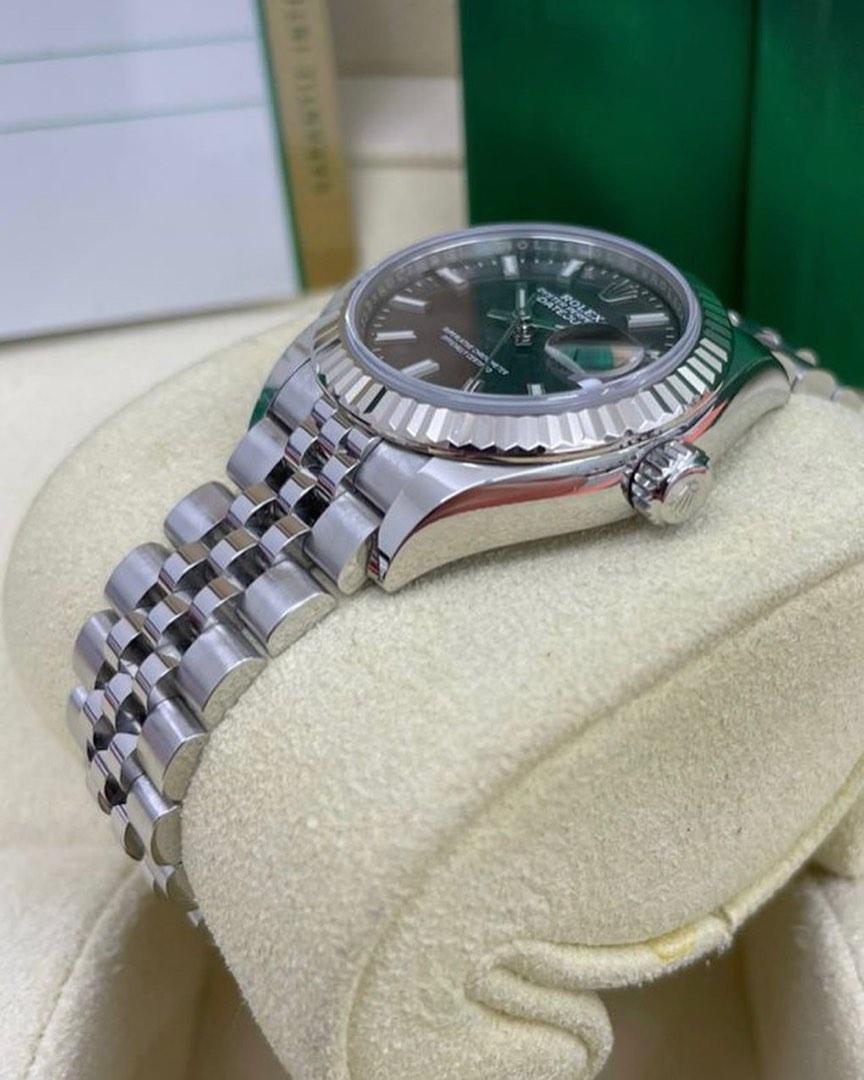 Used 2018 Rolex Lady Datejust 279174 28mm rhodium index dial