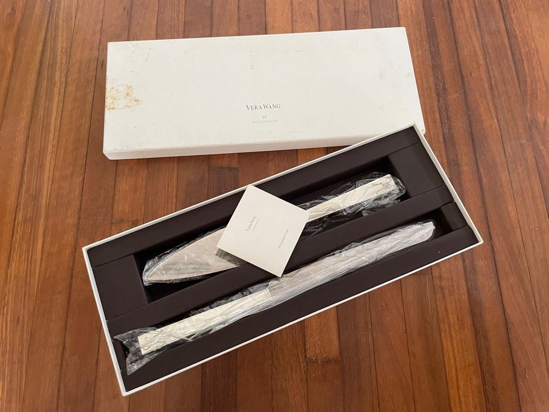 Vera Wang & Wedgwood cake knife set, Furniture & Home Living