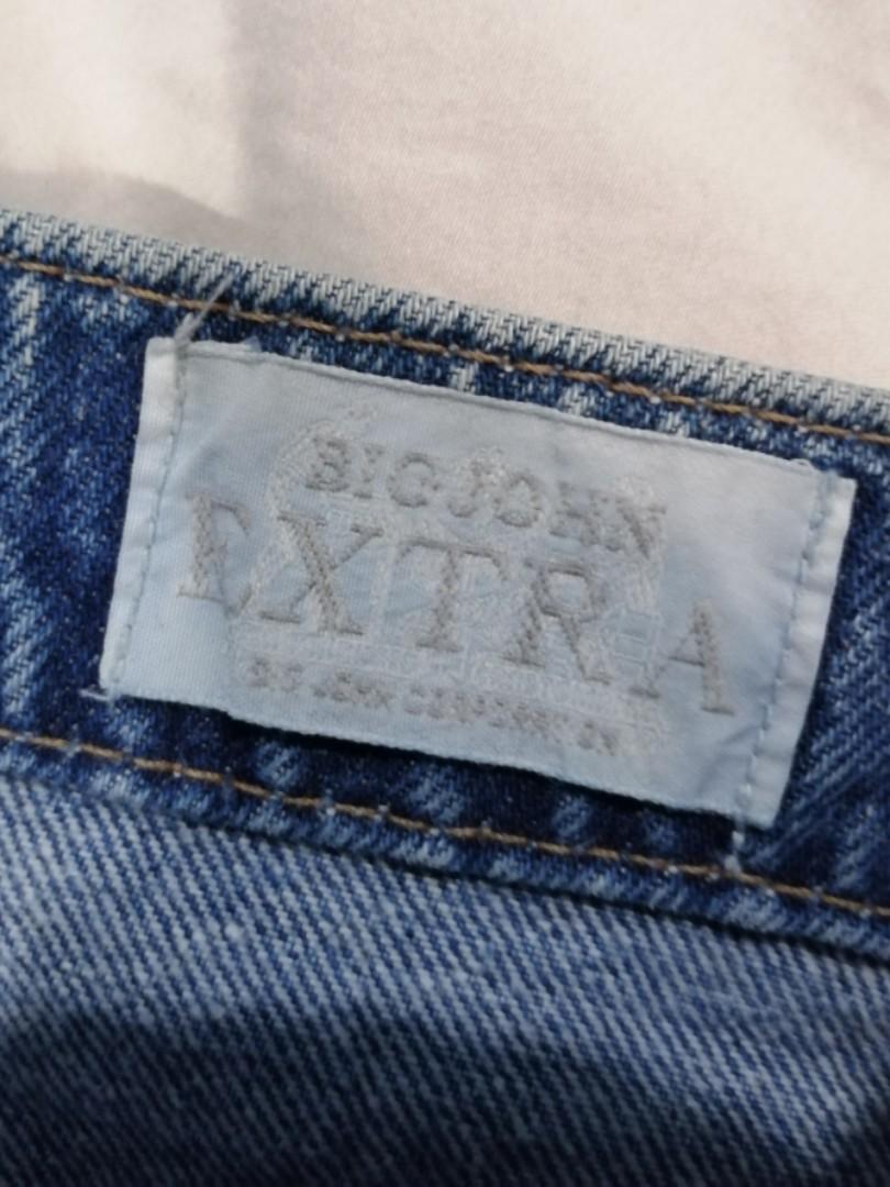 VINTAGE BIG JOHN EXTRA JEANS, Men's Fashion, Bottoms, Jeans on Carousell