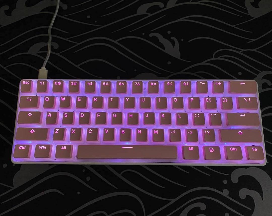 MODDED Wired SK61 Optical Switch Mechanical Keyboard with RGB