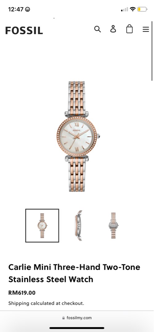 Women fossil watch (Original), Luxury, Watches on Carousell