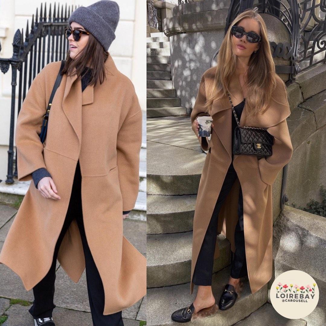 Signature wool cashmere coat camel – TOTEME