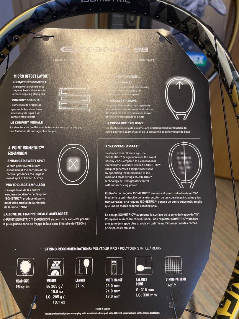 yonex ezone 98 305g , Gold limited edition G3 , $800 each ,only