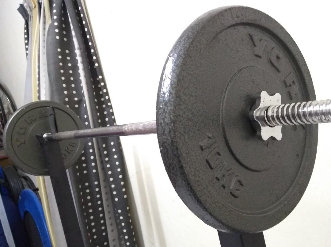 York fitness cast store iron weight plates
