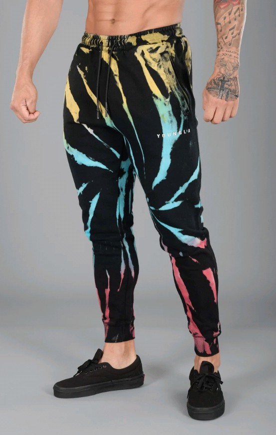 YoungLA Unisex Tie Dyed Jogger, Men's Fashion, Activewear on Carousell