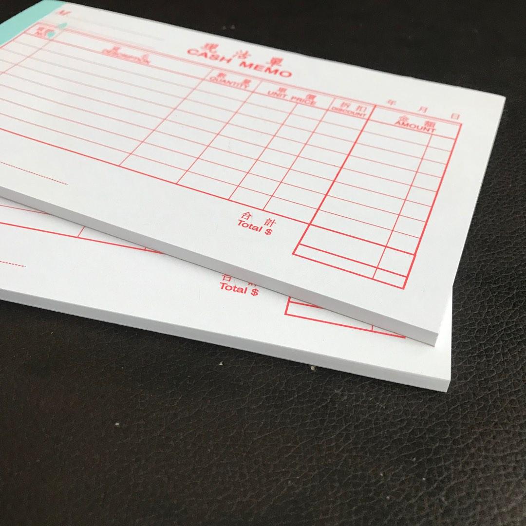 $15/2本 一本50頁 收據本 receipt 現沽單 cash memo 收據簿 收據 單簿, 門票&禮券, 兌換券 - Carousell