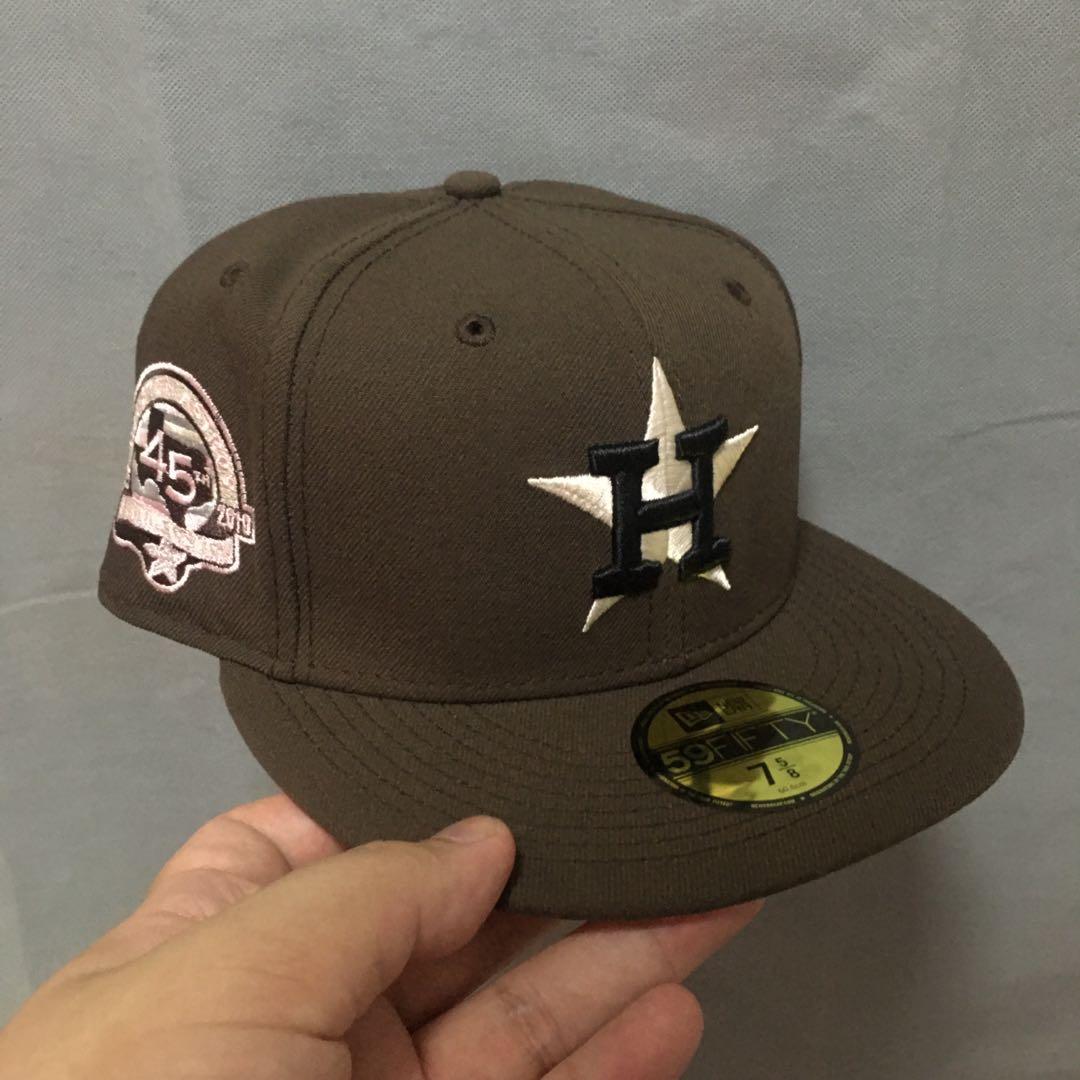 Houston Astro's Brown Fitted Hat Size 7 1/4 TRAVIS SCOTT Astroworld  Color-way
