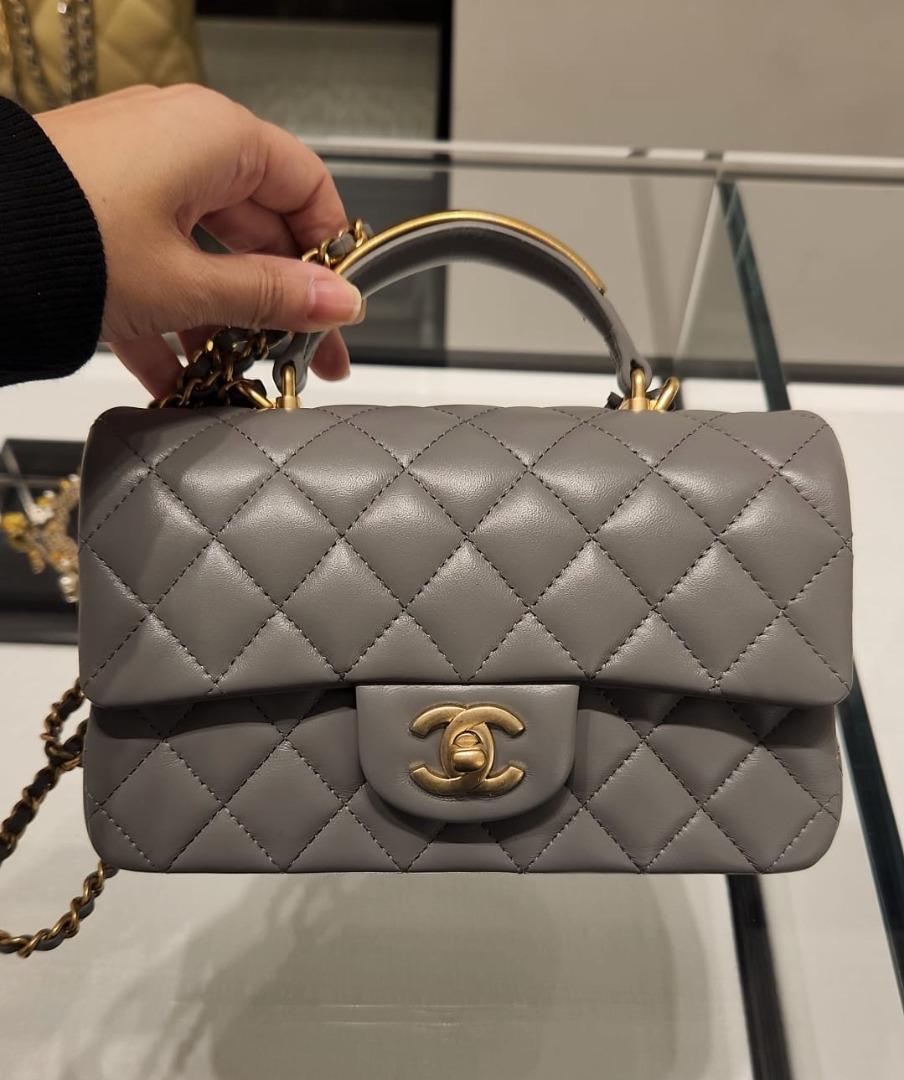 Chanel classic flap top handle clearance