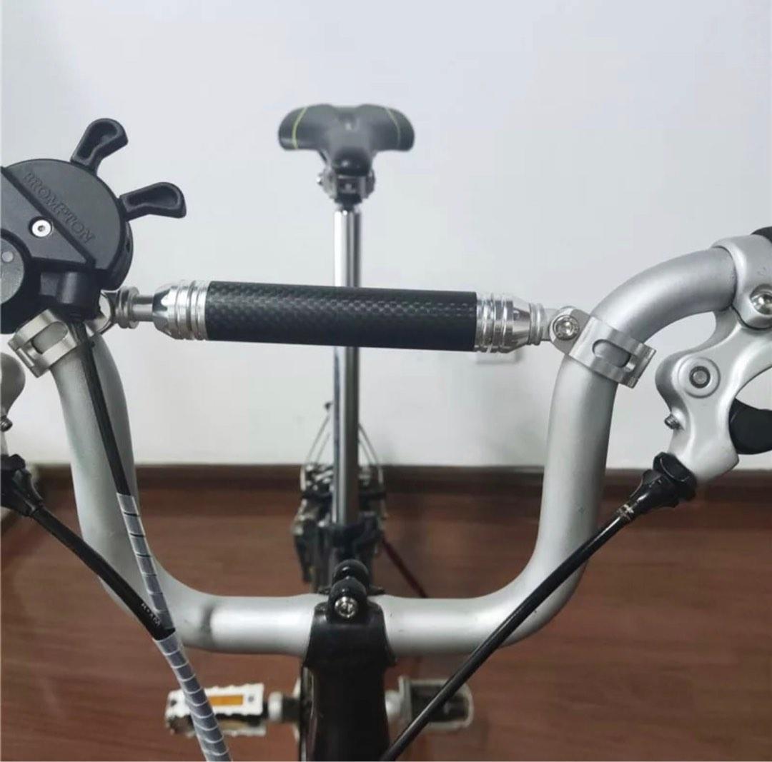M Handlebar Extender CrossBar Carbon Fiber Rod Aluminium Light Bracket Speedometer for Brompton 3sixty Pikes Trifold Foldie