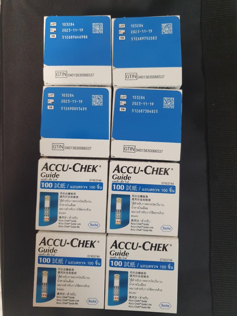 AccuChek Guide Test Strips 100s Expiry Nov 2023, Health & Nutrition