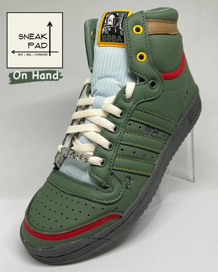 Adidas Top Ten Hi Star Wars Boba Fett, Men's Fashion, Footwear