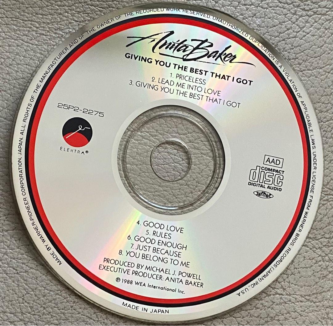 日本頭版 Anita Baker Giving You The Best That I Got cd 興趣及遊戲 音樂、樂器 配件