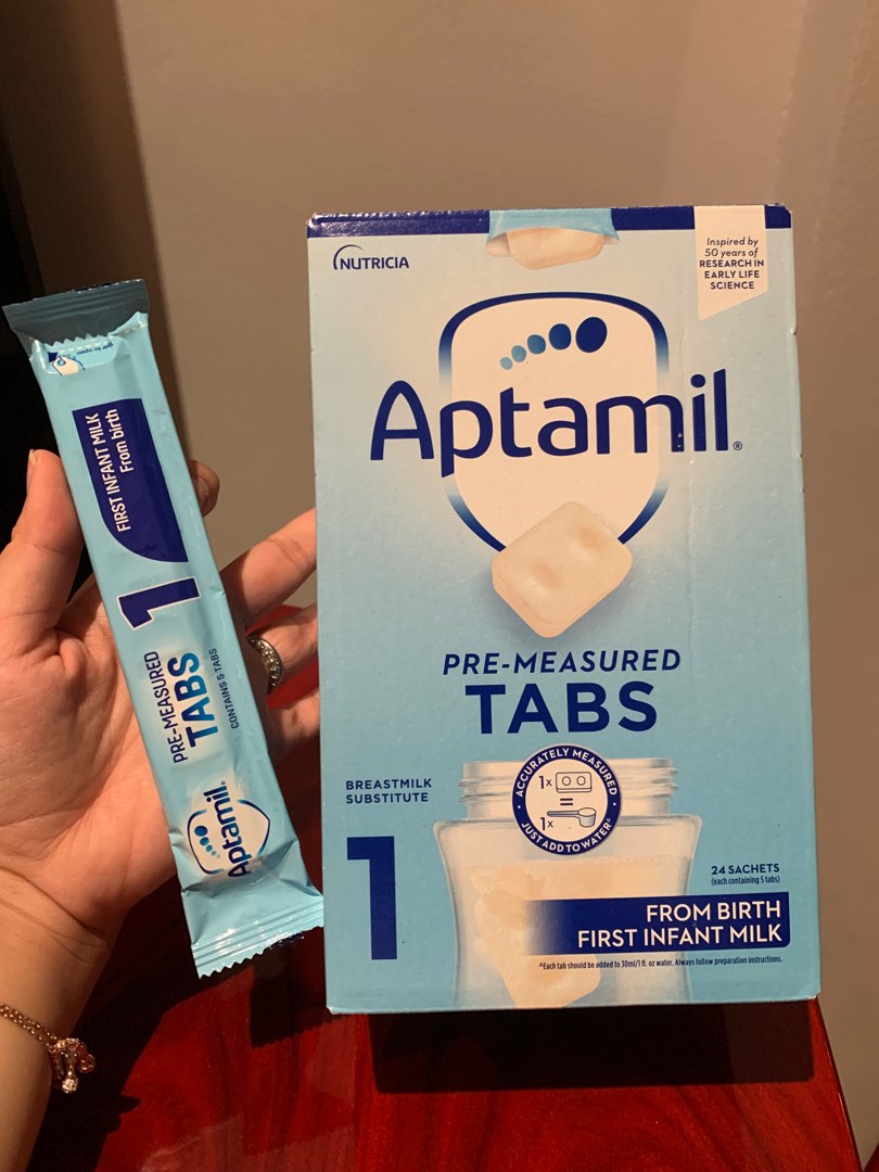 Aptamil Pre-Measured Tabs from Birth - 1 yo, Babies & Kids, Nursing &  Feeding, Breastfeeding & Bottle Feeding on Carousell