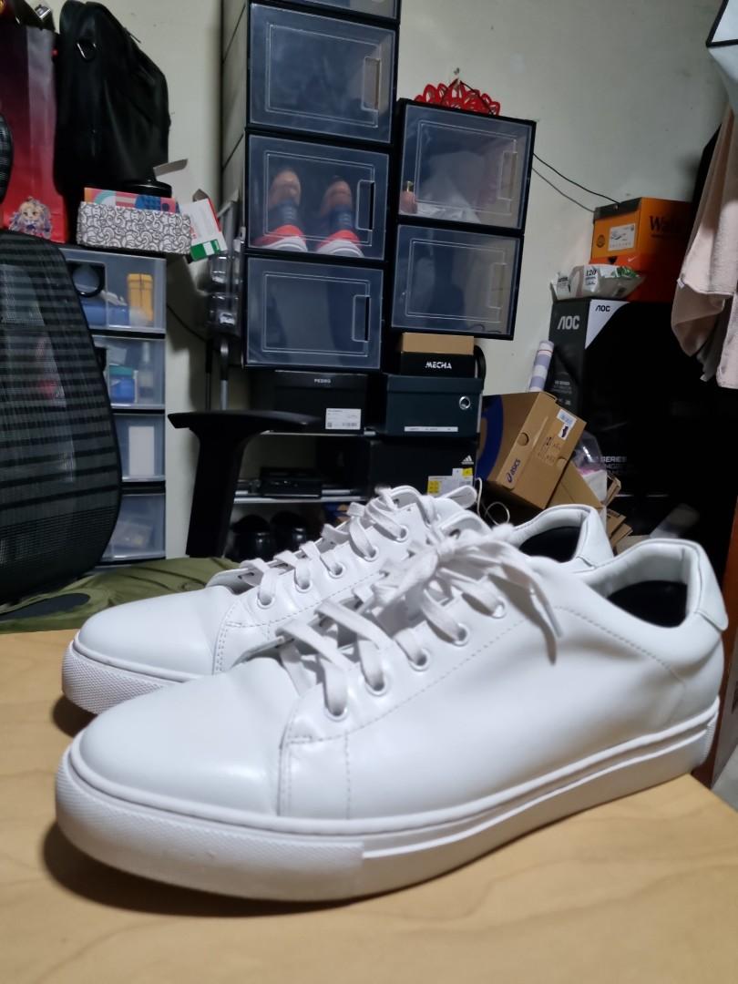 All white top leather
