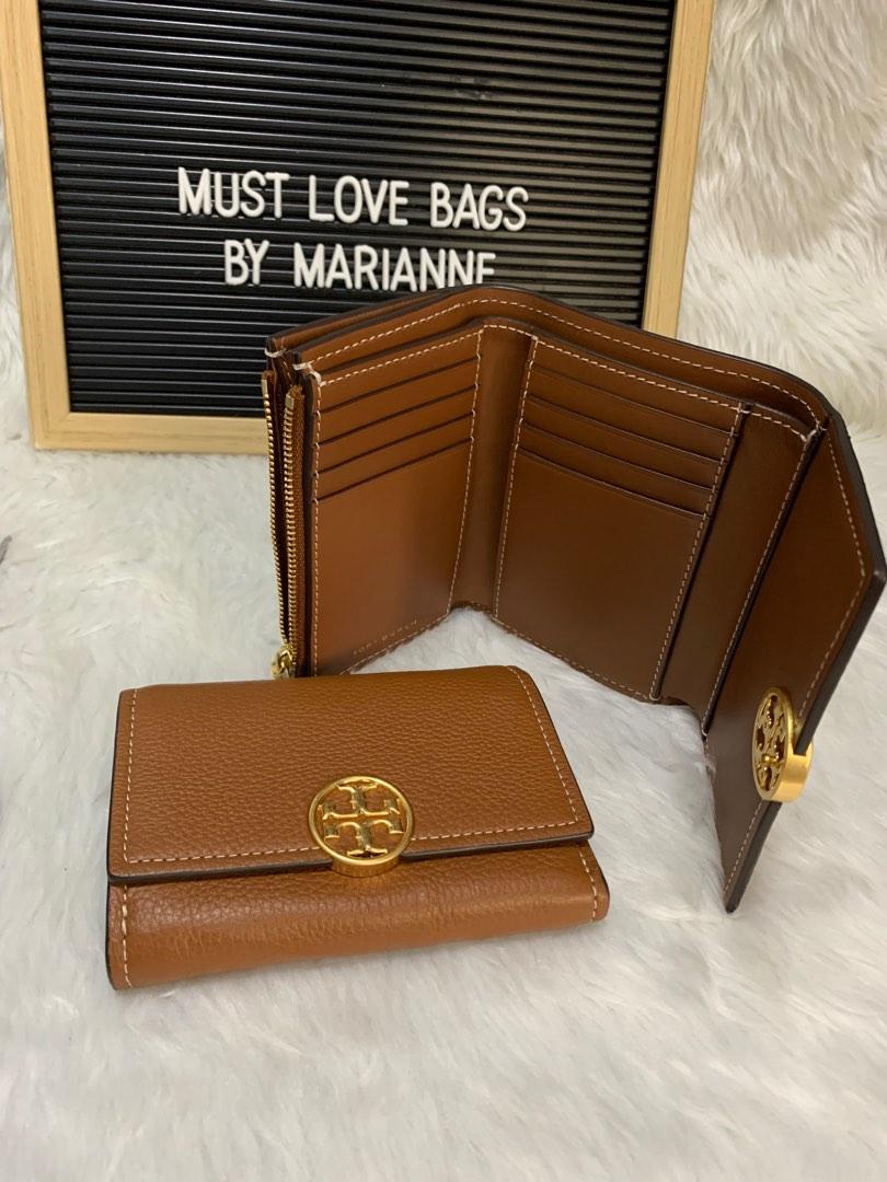💯Authentic Tory Burch Miller Medium Flap Wallet, Women's Fashion, Bags &  Wallets, Wallets & Card holders on Carousell