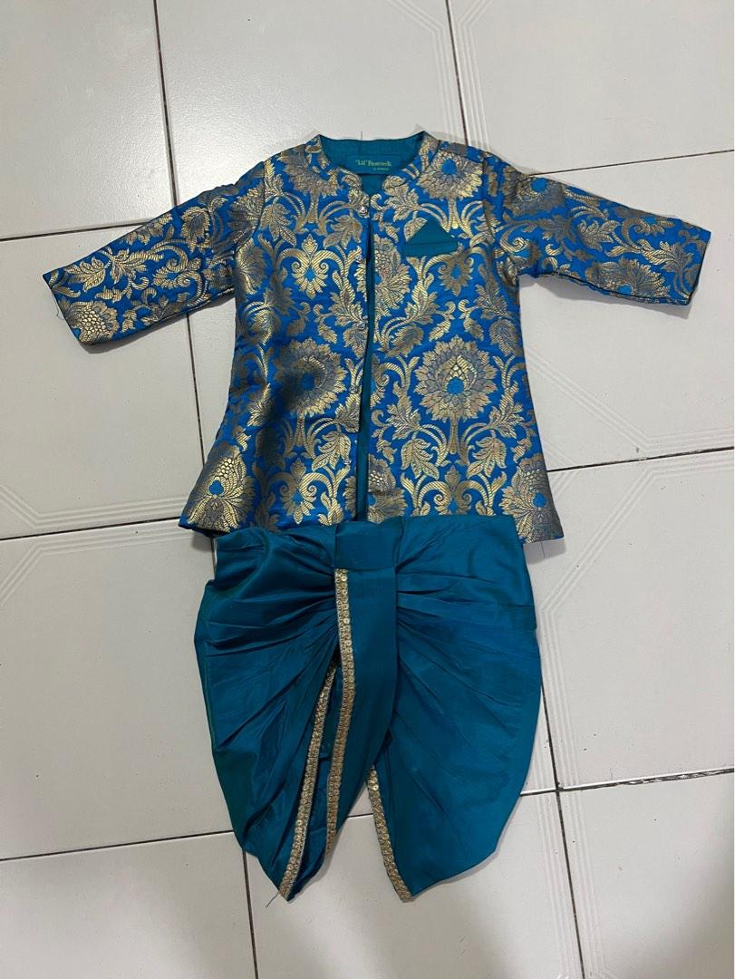 Baby boy Indian costume Sherwani And Dhoti Deepavali, Babies & Kids