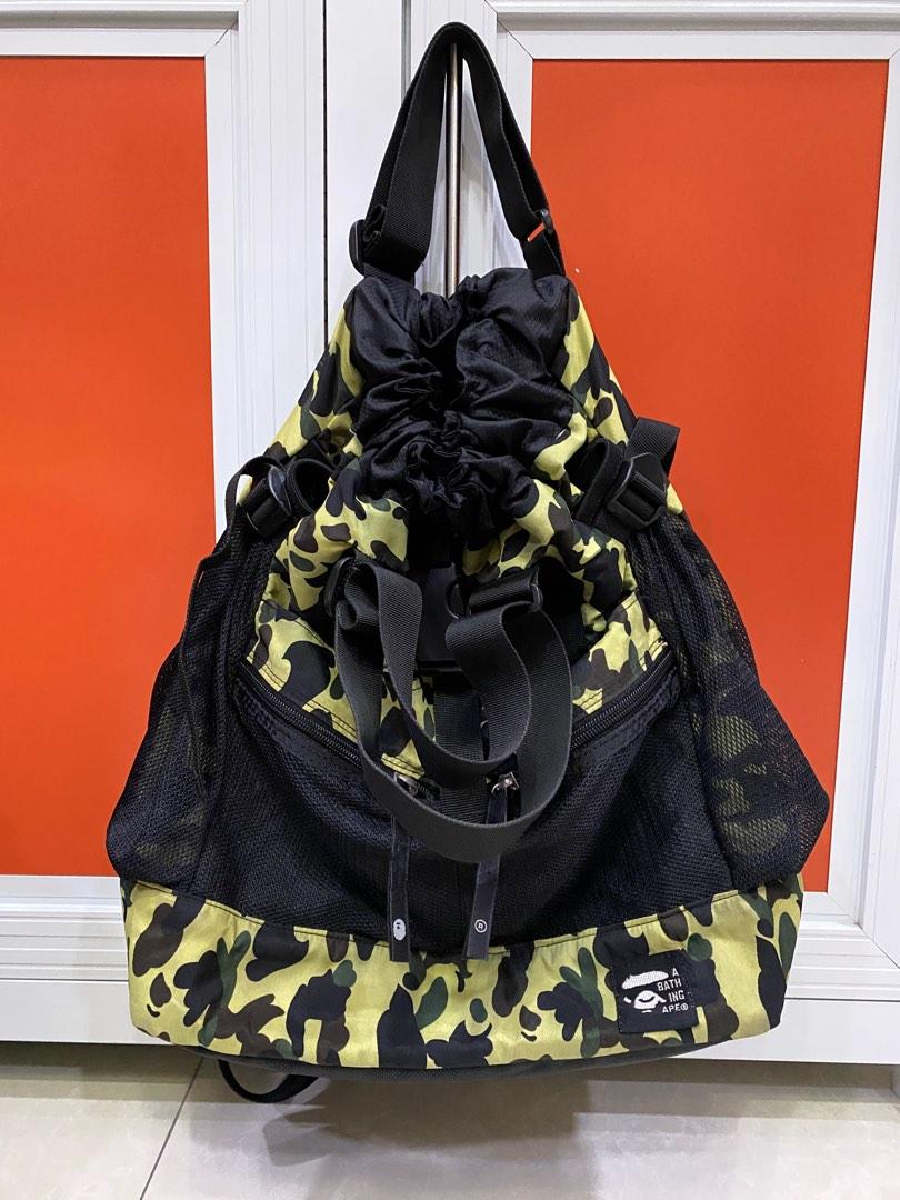🕷️BAPE A Bathing Ape🕸️ (Category: Luxury Bags & Wallets) located in Pasay City. Submitted by tüssysshop (Listing ID 1191917718, Image 1). Description: 2way backpack/rucksack M-L Drawstring niya yung shoulder carrier Can be totebag/shoulderbag Zippers are working Small pink stain underneath (not noticeable) ₱5500.