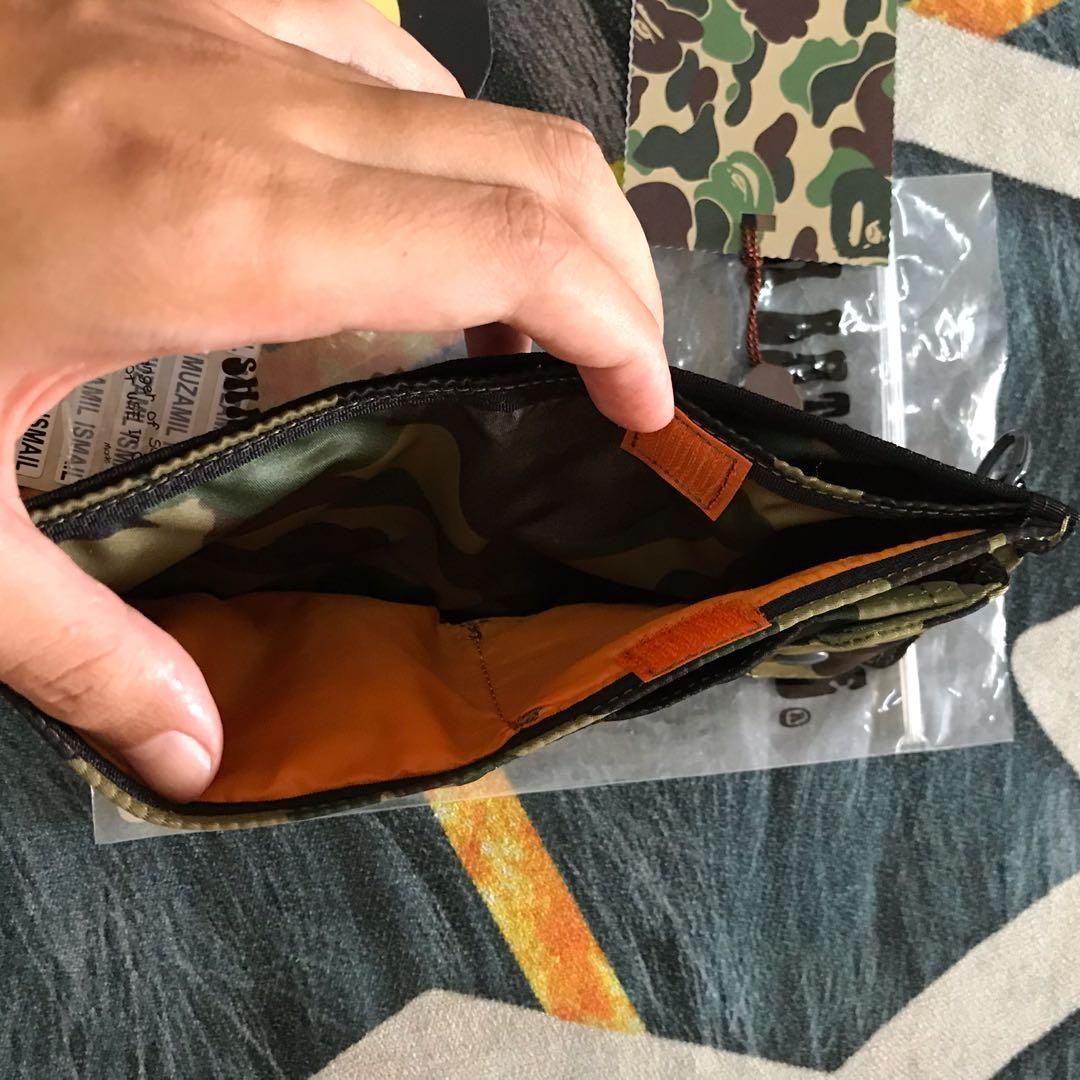 Bape X Porter Wallet, Men's Fashion, Bags, Belt bags, Clutches and