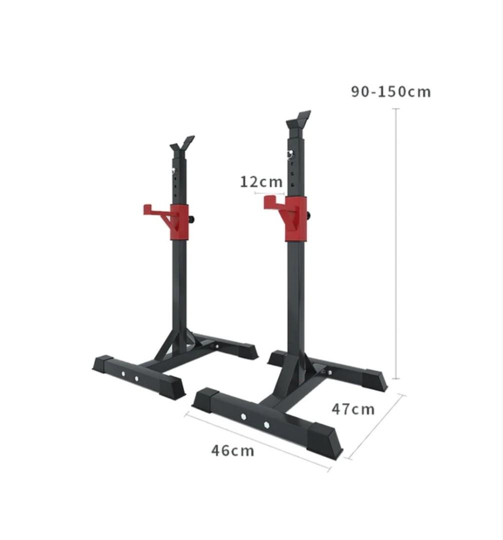 Barbell, squat and bench rack, Sports Equipment, Other Sports Equipment