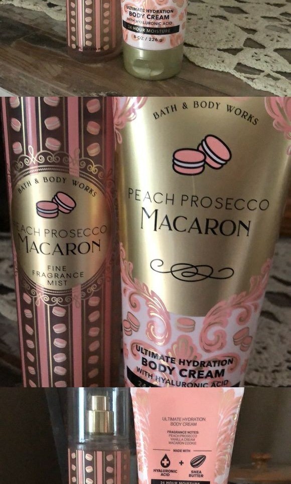 Bbw Peach Prosecco Macaron Beauty And Personal Care Bath And Body Body Care On Carousell