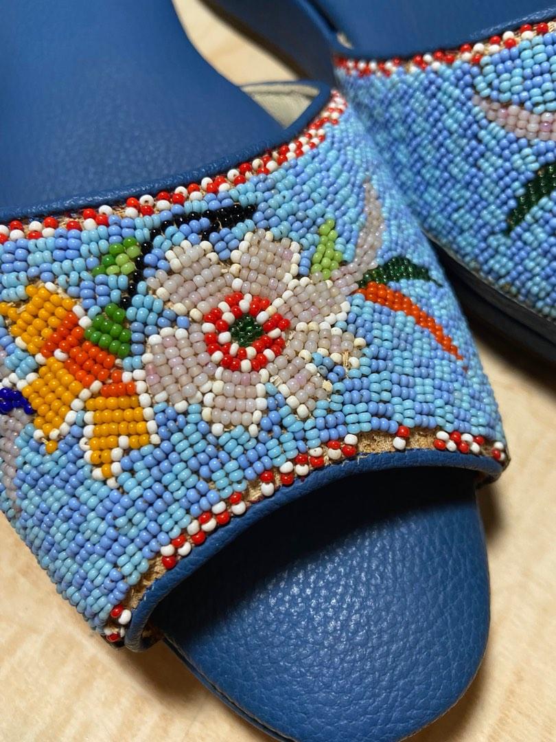 Beaded Peranakan Slippers, Women's Fashion, Footwear, Flats on Carousell
