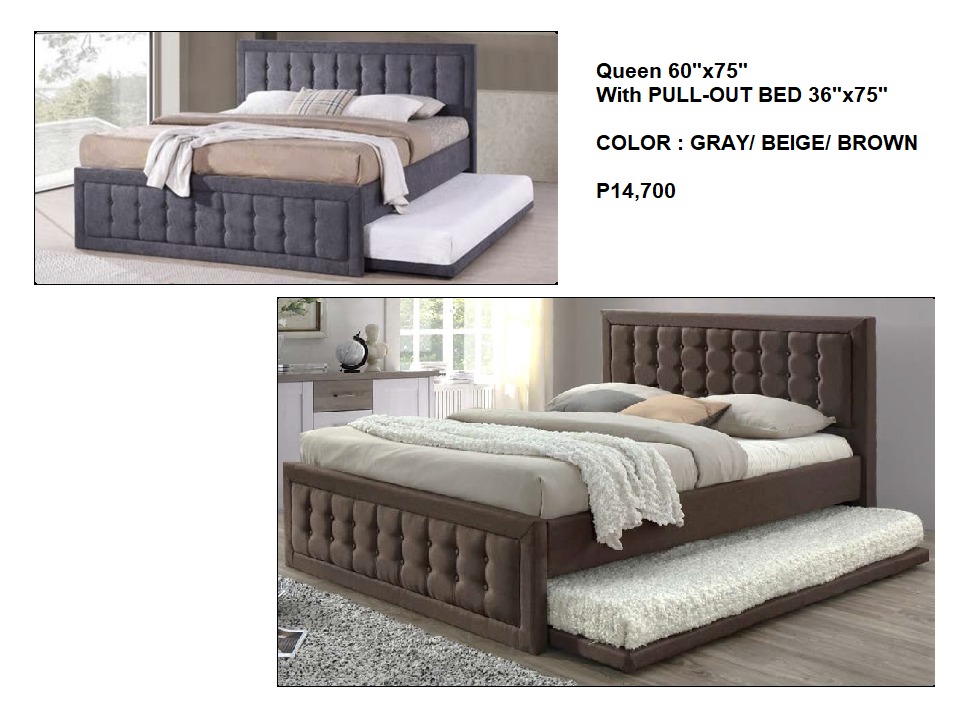 BED FRAME WITH PULL OUT, Furniture & Home Living, Furniture, Bed Frames