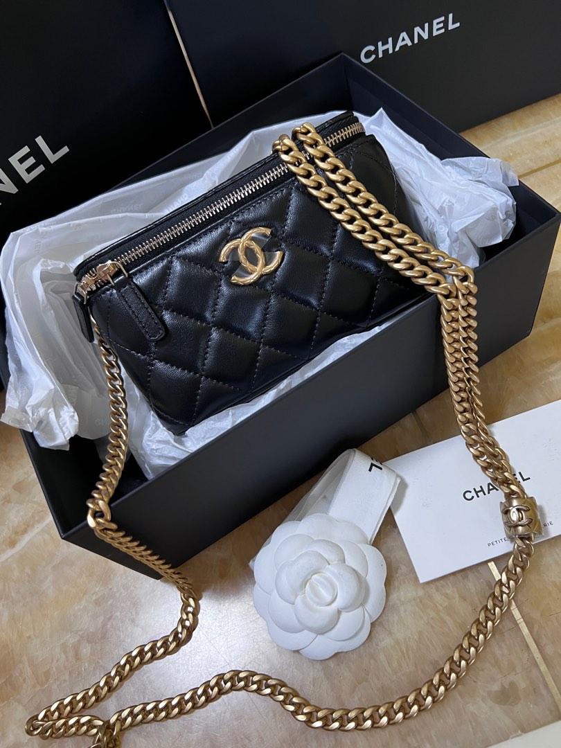 Brand new authentic Chanel 22k small vanity, Luxury, Bags & Wallets on  Carousell