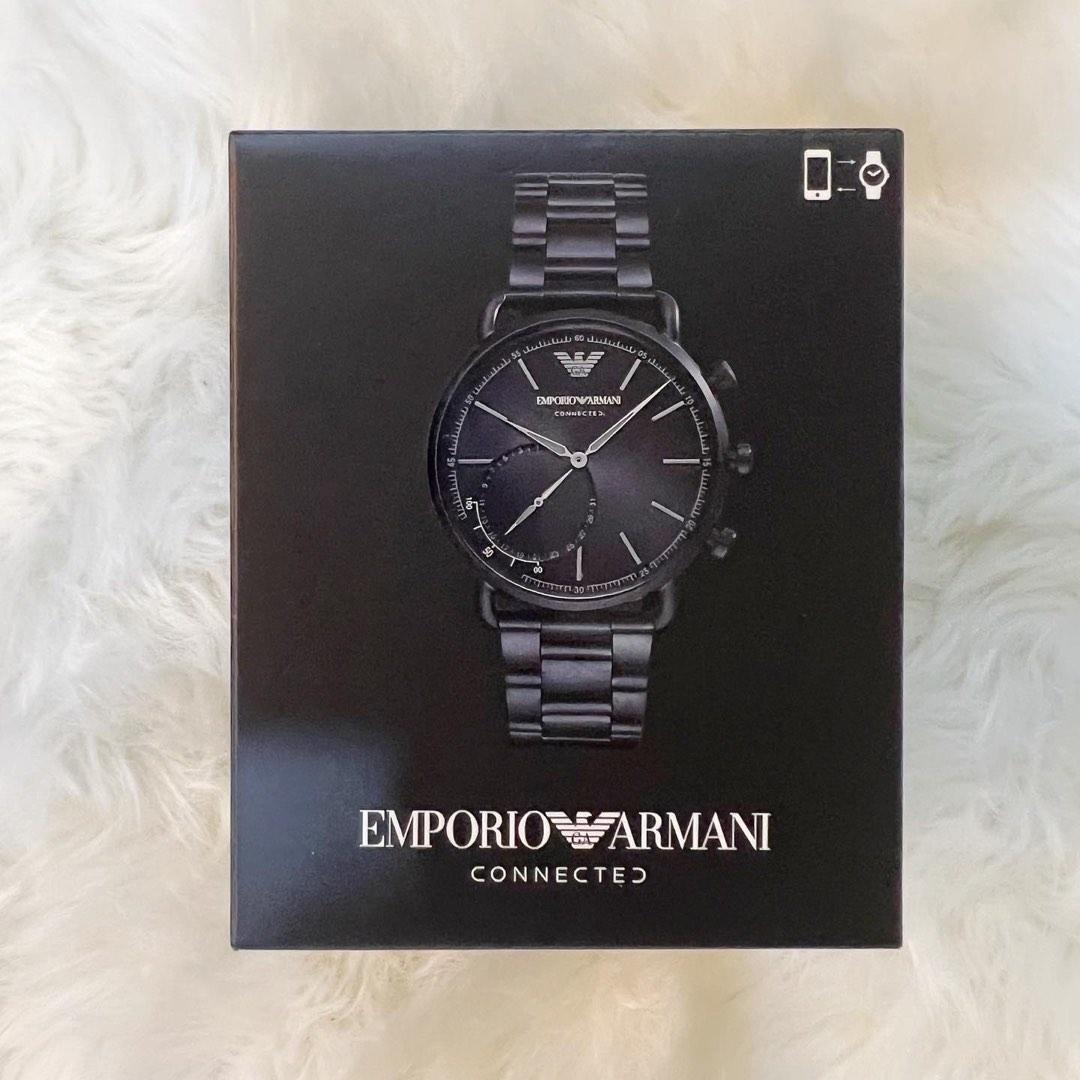 Emporio armani discount black hybrid smartwatch