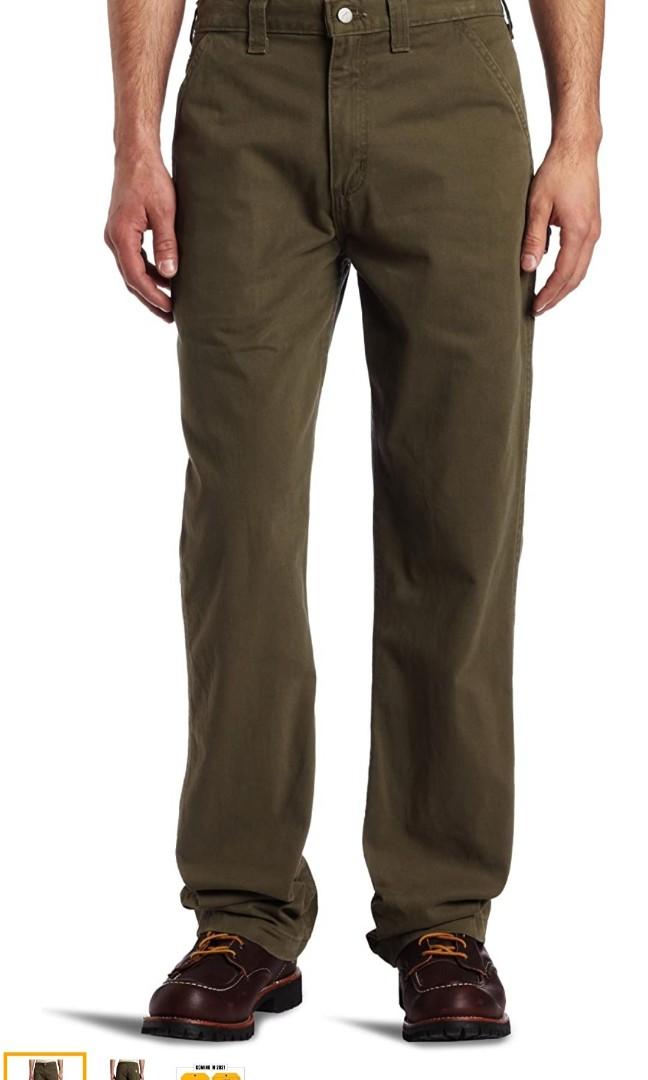 Carhartt Men s Relaxed Fit Washed Twill Dungaree Pant W42 L34
