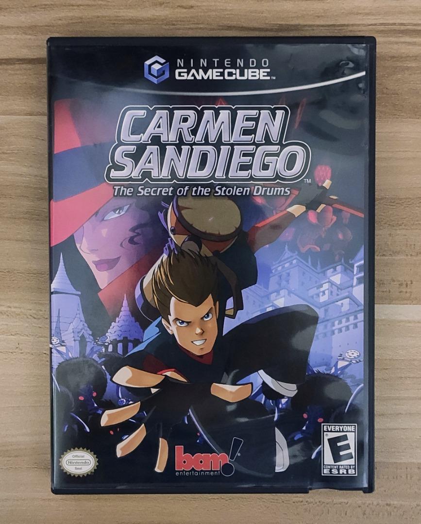 Carmen Sandiego The Secret of the Stolen Drums - [GameCube Game] [NTSC /  ENGLISH Language] [CIB], Video Gaming, Video Games, Nintendo on Carousell