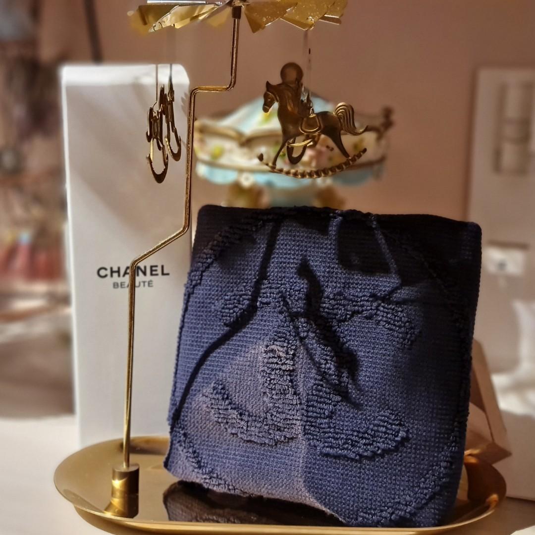 CC Chanel Beaute Face Towel in Blue Luxury Accessories on Carousell