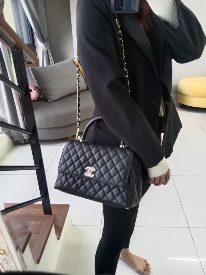Chanel coco handle medium size, Luxury, Bags & Wallets on Carousell