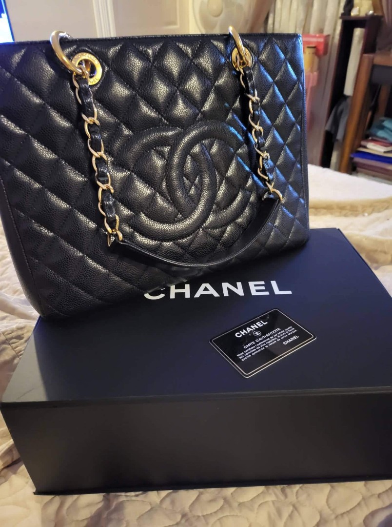 Chanel Grand Shopping tote bag 2012, Luxury, Bags & Wallets on Carousell