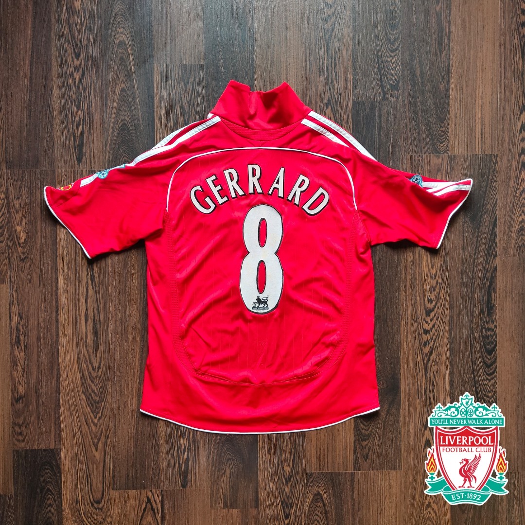 CLASSIC ADIDAS LIVERPOOL F.C 200608 HOME KIT 8 Steven Gerrard