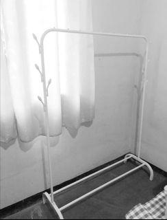 Clothes Hanger Rack Clothes Stand Organizer Single Hanger Rack with Shoe Rack