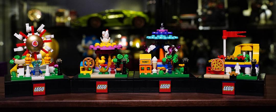 Complete Set LEGO Bricktober 2020 Swing Ride Ferris Wheel Roller Coaster Carousel Hobbies Toys Toys Games on Carousell