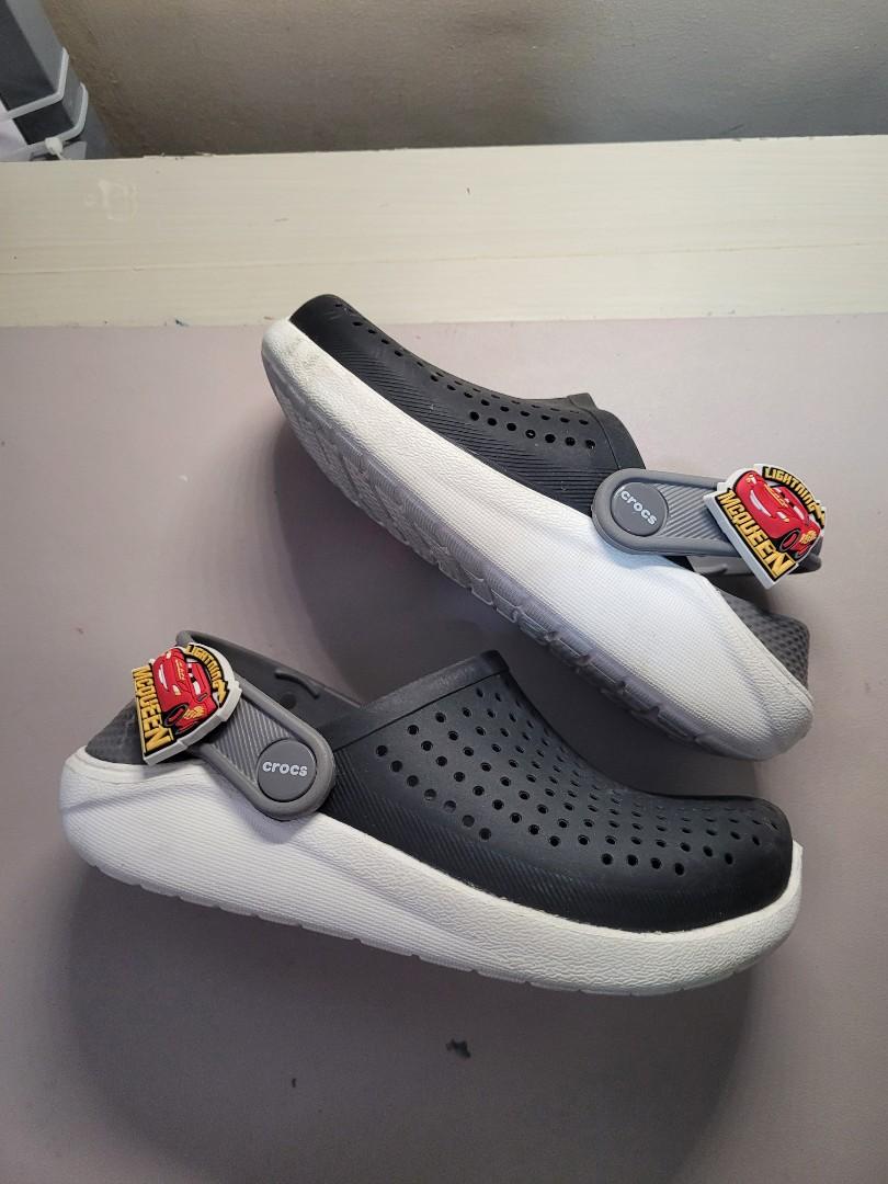 Kids lightning crocs clearance