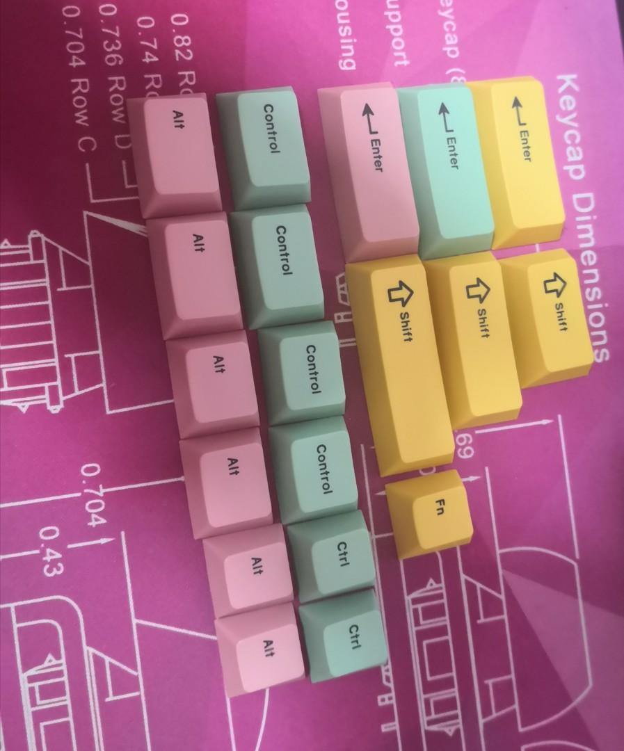 Crp mint dolch / rgb keycap for GMK EPBT MT3 JTK CRP, Computers & Tech