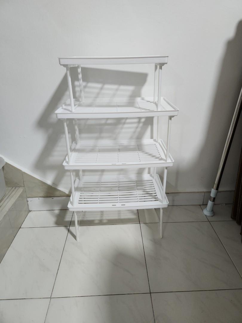 Daiso stackable shelves, Furniture & Home Living, Furniture, Shelves