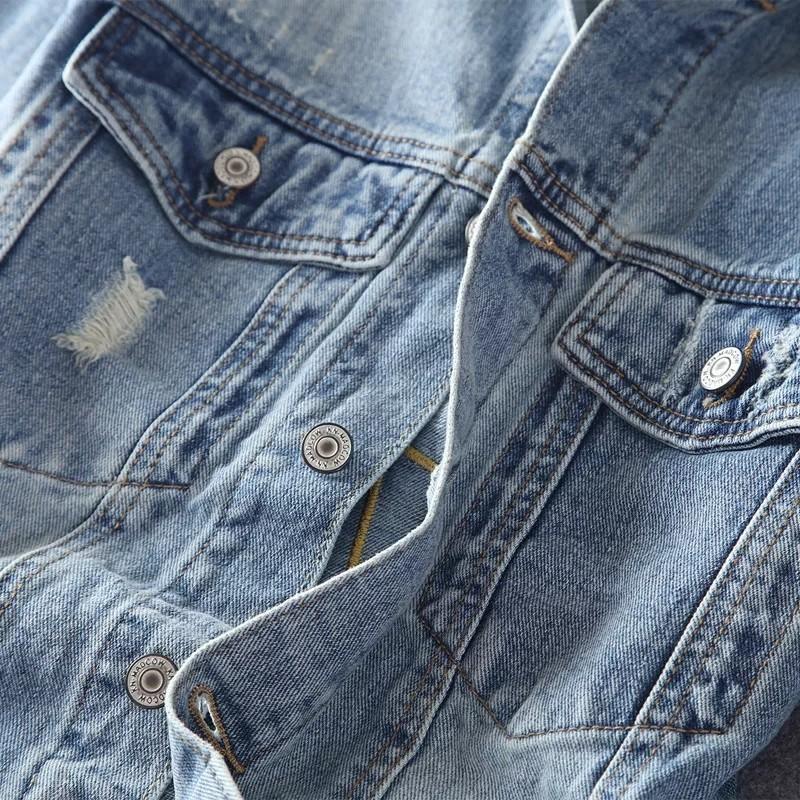 Mens denim new arrivals jacket 4xl